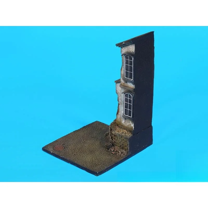 1/72 Resin unpainted model Kit, (100MM*90MM*145MM) House corner base, unassembled and unpainted GK