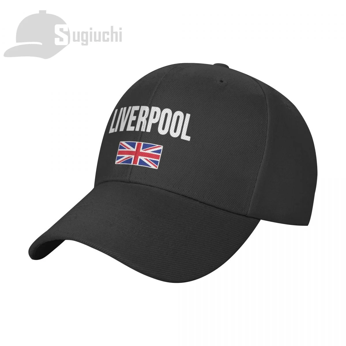 Liverpool England British Flag Union Jack UK Sun Baseball Cap Hats Adjustable For Men Women Unisex Cool Outdoor Hat