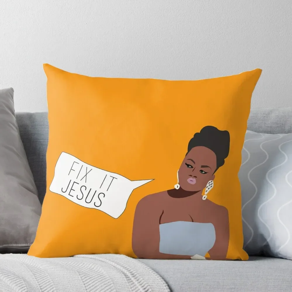 Phaedra Parks: Fix it Jesus Throw Pillow Rectangular Cushion Cover Pillow Covers Decorative pillow cover christmas