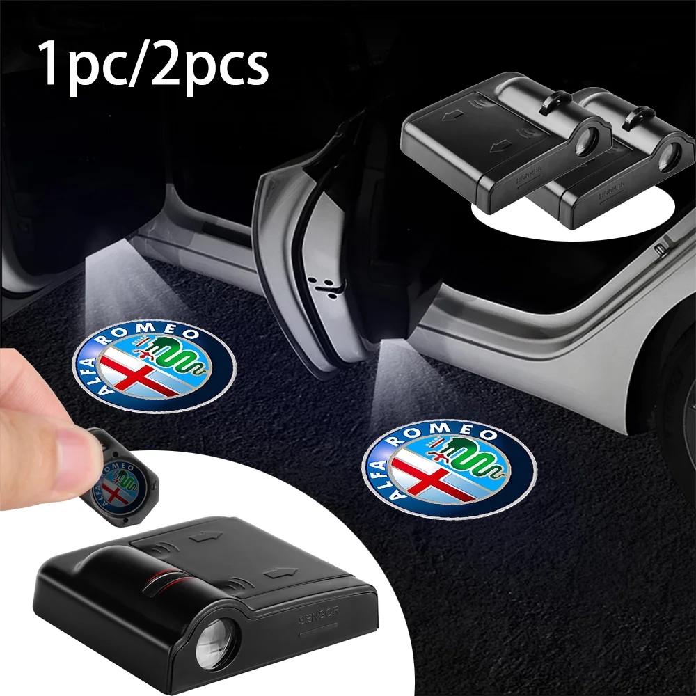 1 шт./2 шт. светодиодный светильник для двери автомобиля с логотипом, теневая лампа для проектора для Alfa Romeo Giulia Stelvio Giulietta 156 159 147 Mito Tonale 1 шт./2 шт. светодиодный светильник для двери автомобиля с логотипом, теневая лампа для проектора для Alfa Romeo Giulia Stelvio Giulietta 156 159 147 Mito Tonale