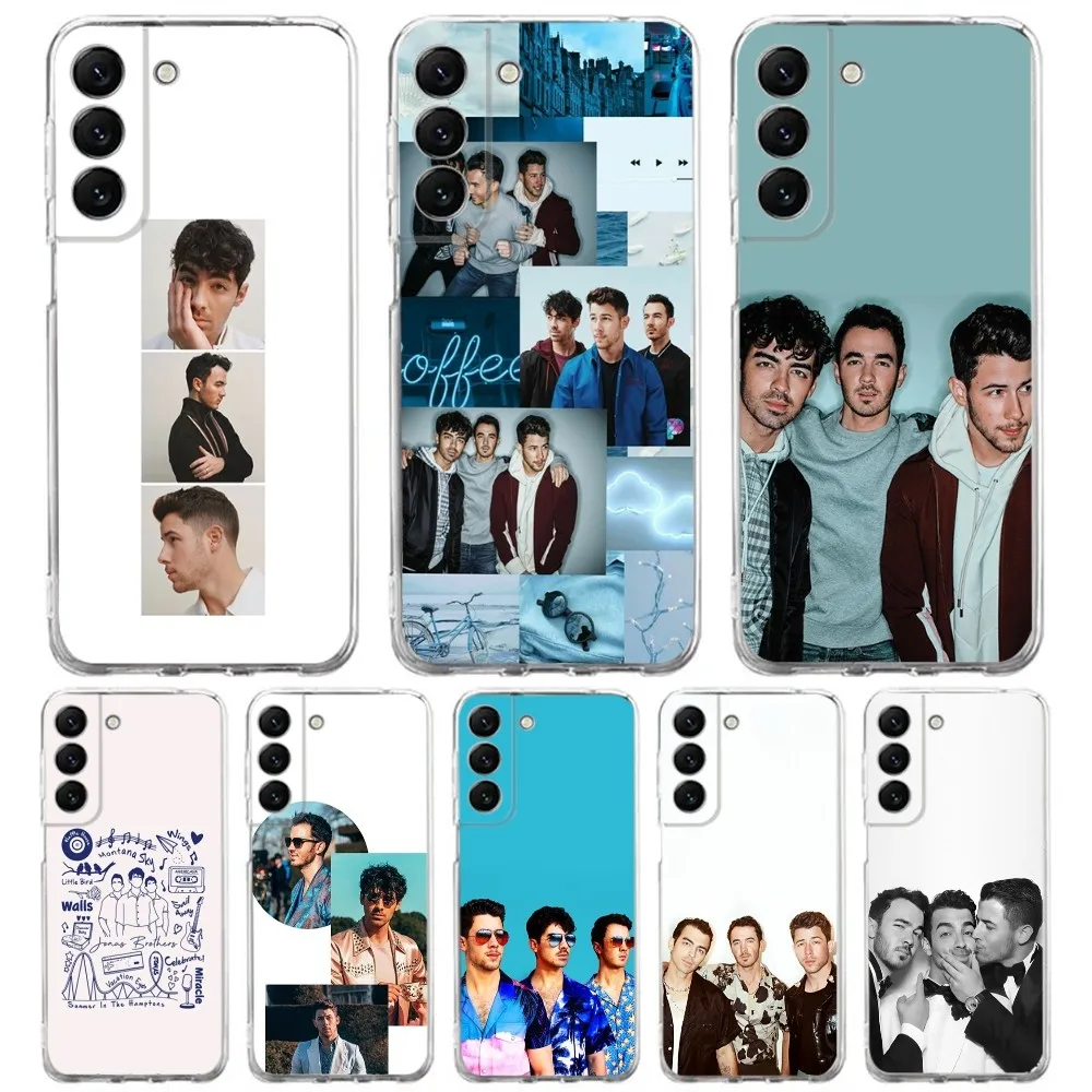 J-Jonas Band B-Brothers Phone Case Silicone For Samsung S30,S23,21,22,20 Ultra,S20 FE lite,S10,9,PIus Note20ultra Cover Clear