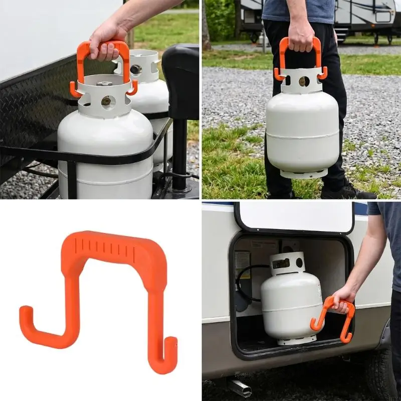 Camp Propane Carry Grip for Changeover and Moving Tasks with Hook On Hold D7YA
