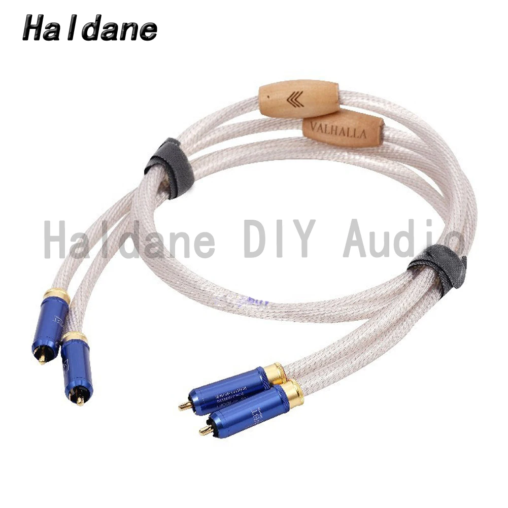 Haldane Pair Nordost Valhalla RCA Audio Cable transparent Interconnect RCA Cable for Amplifier CD DVD Player