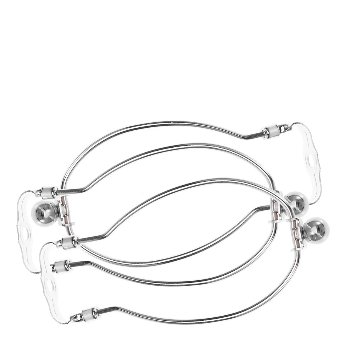 2 قطعة مطلي بالكروم القيثارة قوس 8 بوصة 205 مللي متر طويل القامة الفضة الحديد الجدول غطاء مصباح أرضي حامل ل كريستال مصباح المنزل مكتب القرن #5