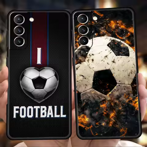 Football Sport Soccer Case for Samsung Galaxy S24 S23 S22 S20 S21 FE Ultra S24 S23 S10 S10E S9 S8 Plus 5G Silicone Phone Cover