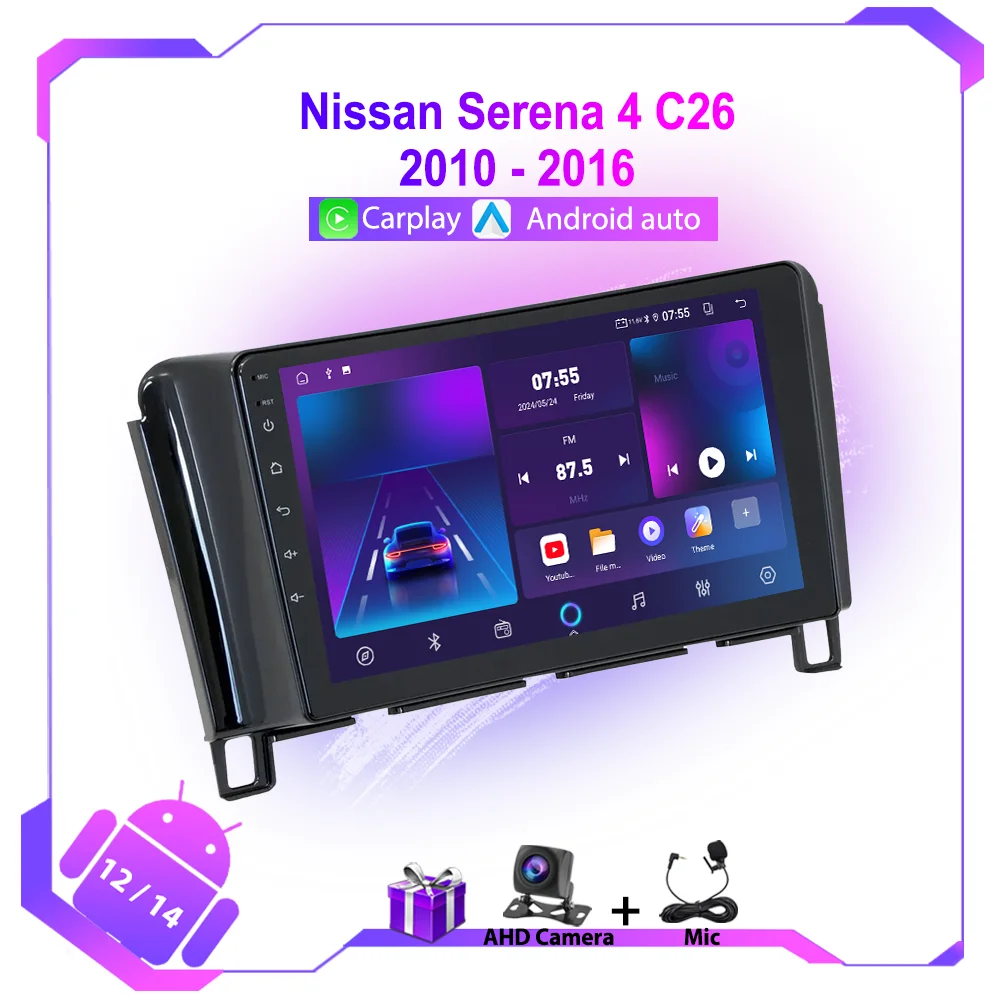 Android Car Radio For Nissan Serena 4 C26 2010-2016 Multimedia Video Player WIFI Navigation GPS Stereo Audio Carplay Head Unit