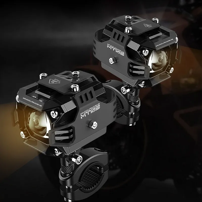 

60 Вт прожекторы для мотоциклов, светодиодные фары 5000LM, IP67, водонепроницаемые, 12-30 В, универсальные фары для скутеров, аксессуары для мотоциклов