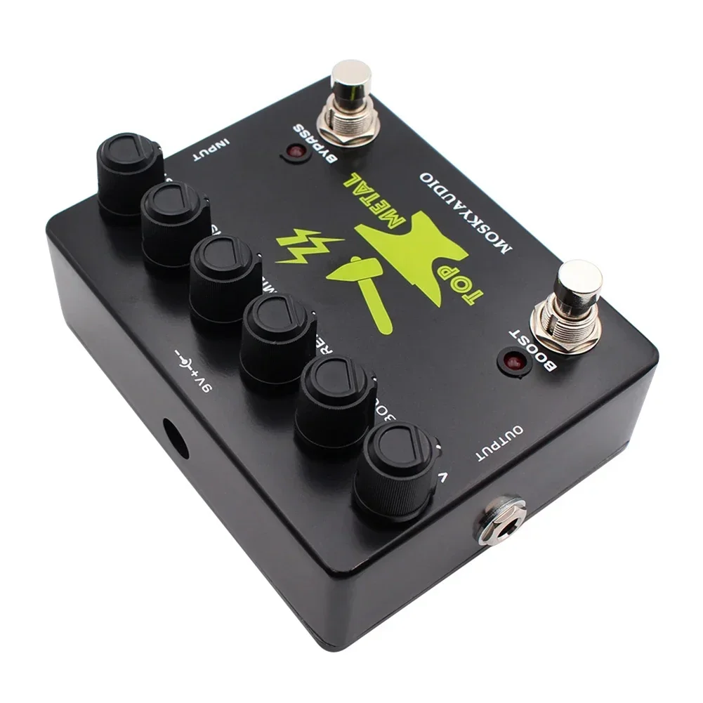 

Live Performance 12*9.5*5.5cm Heavy Metal Distortion Metal Guitar Effect Pedal Bass Response Live Performances