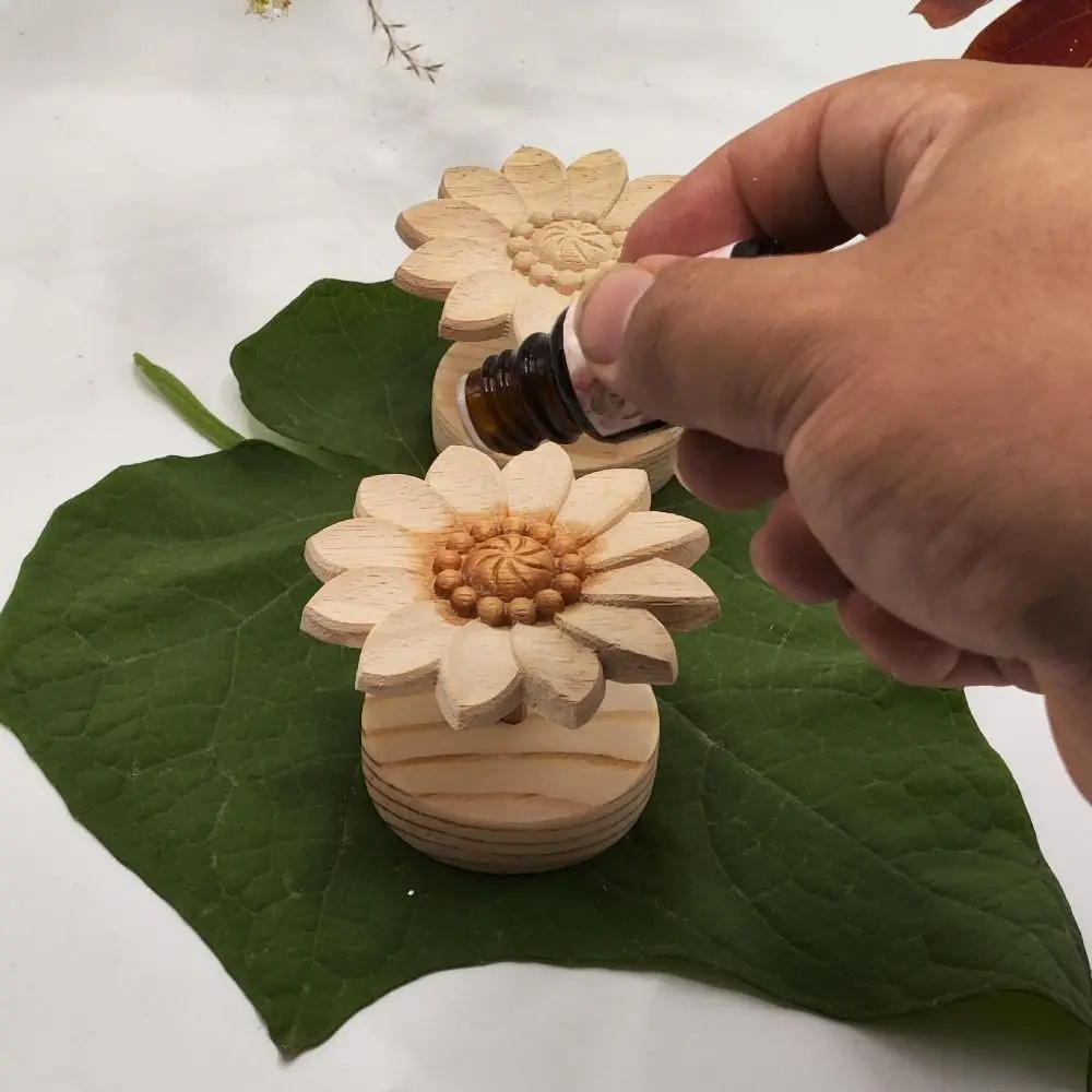 

DIY деревянный диффузор эфирного масла ромашки креативные многоразовые контейнеры для эфирных масел летучие простые