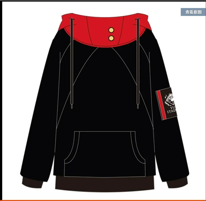 Halloween Anime Itadori Yuji Cosplay Costume Sweatshirt Adult Unisex Pullover Coat Casual Men Hoodie Jacket Pink Cosplay Wig view 5