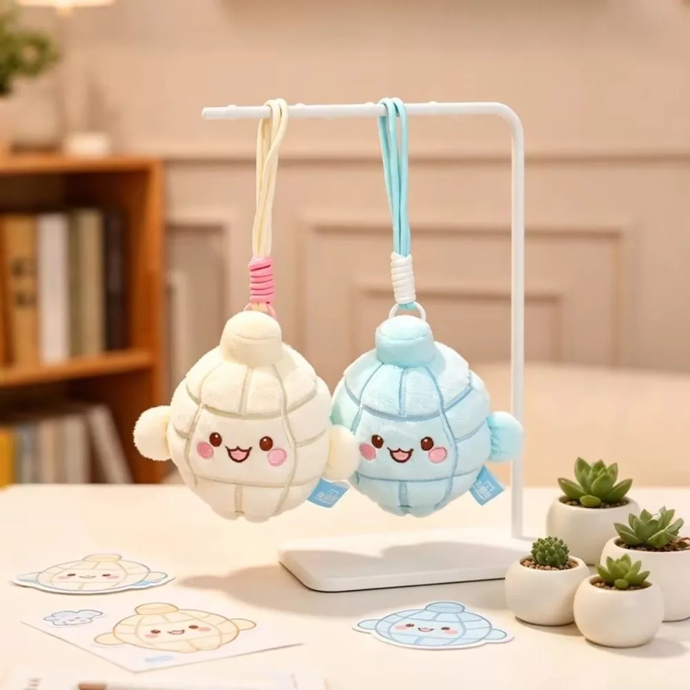 Gifts Colorful Keychain Embroidered Face Hanging Loop Bag Charm Soft Cute Stuffed Doll Keychain For Bag Decoration