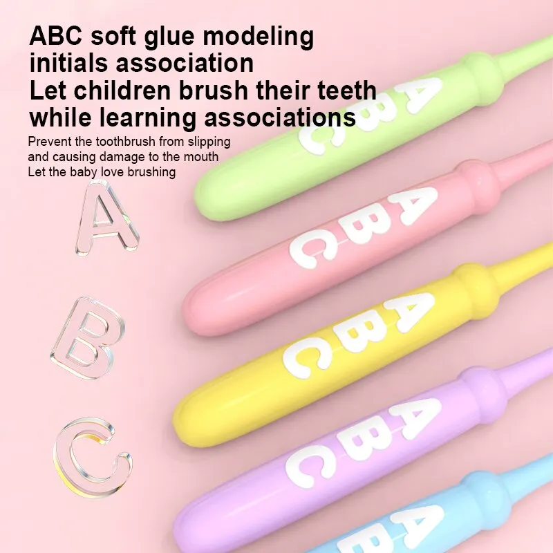 Toothbrush for Children 6-12 Years Old Small Head Soft Bristle Silicone Anti-skid 10pcs Per Card