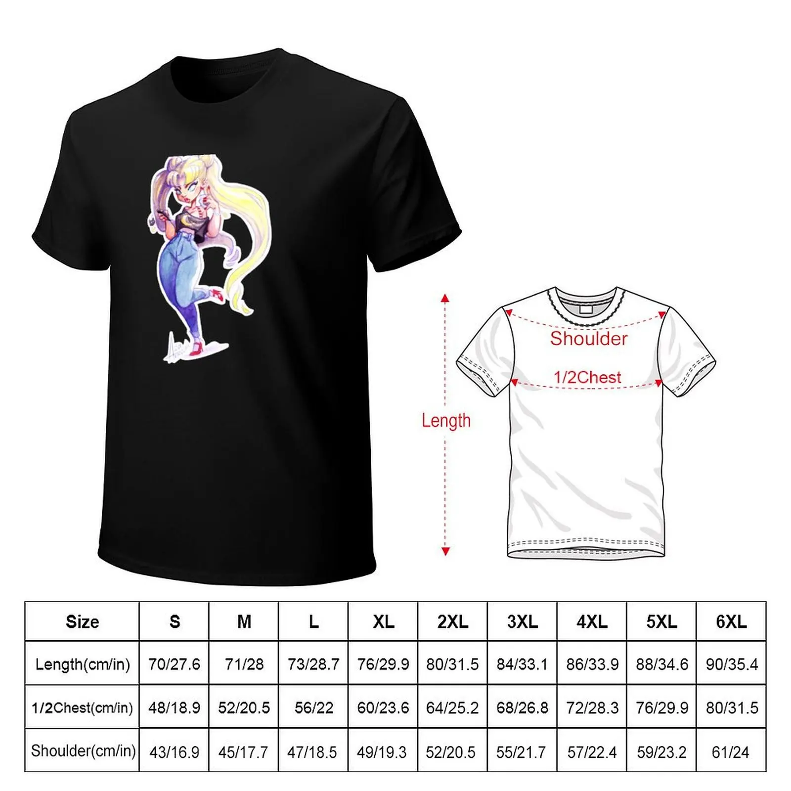 Casual Usagi T-Shirt man t shirt shirts graphic tees baggy shirts oversized graphic tee mens graphic t-shirts pack