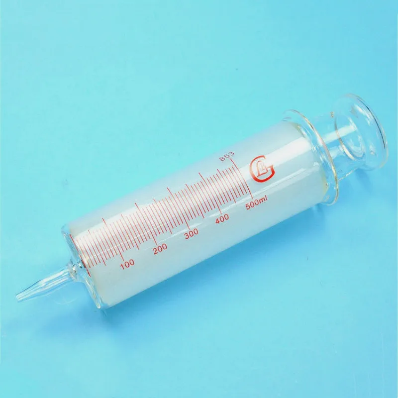 500ml Large Glass Syringe Luer Lock Enema Sample Extractor Injector