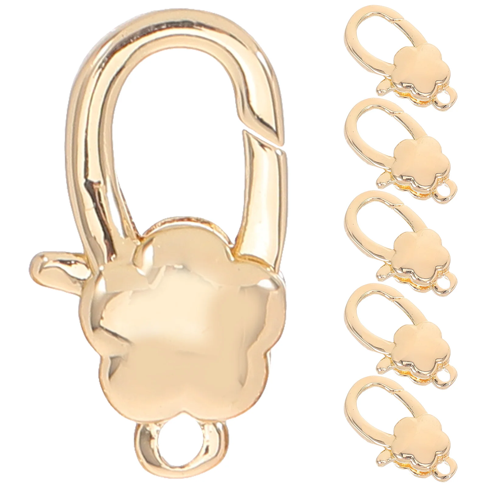 

6 шт. прочные медные застежки-лобстеры с цветком для ожерелья, браслетов, ювелирных изделий, ожерелье, застежки-лобстеры, разъем для ожерелья