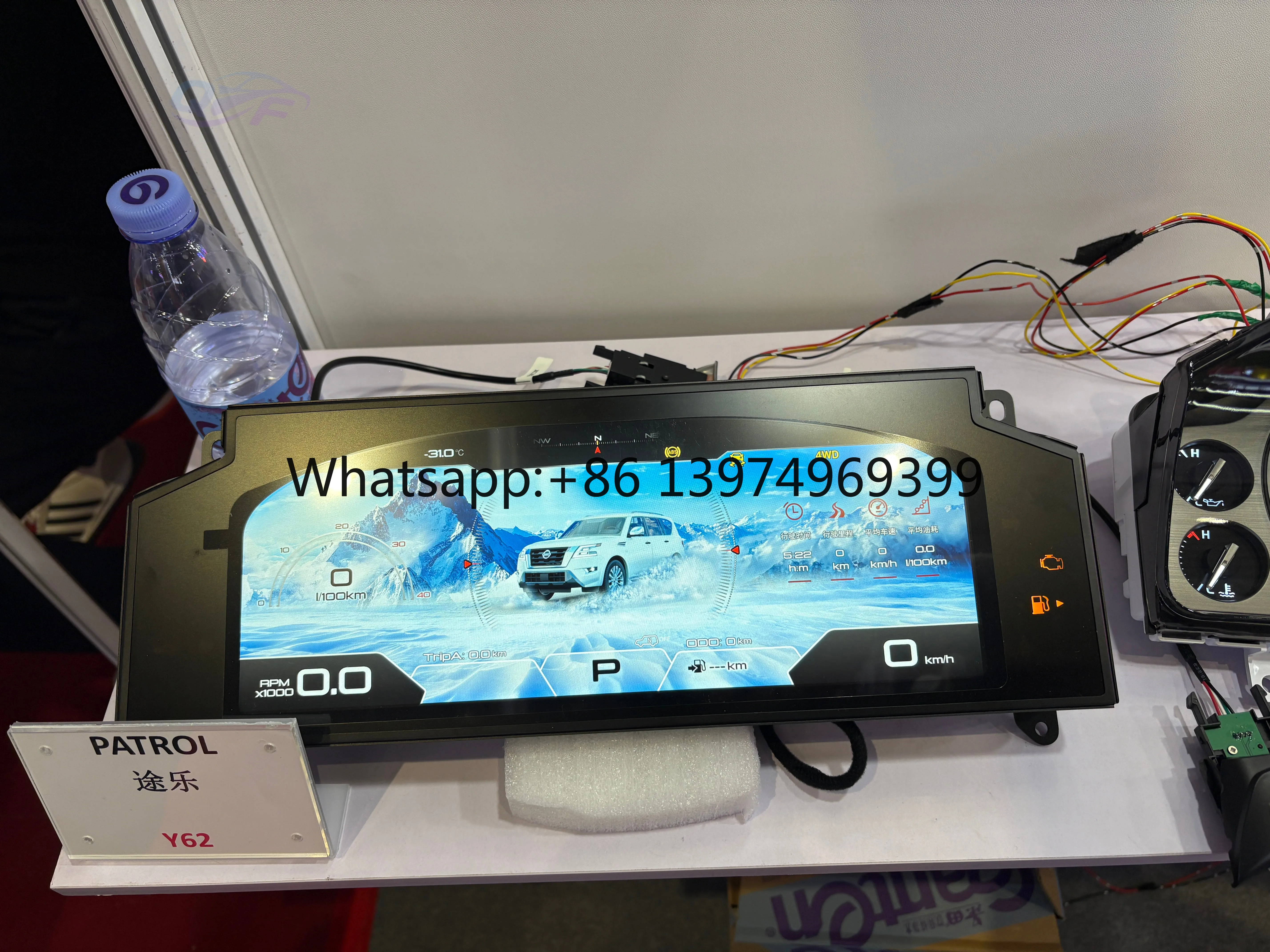 Car Digital Dashboard Speedometer Display for Nissan Patrol Y62 Mechanical Instrument Panel