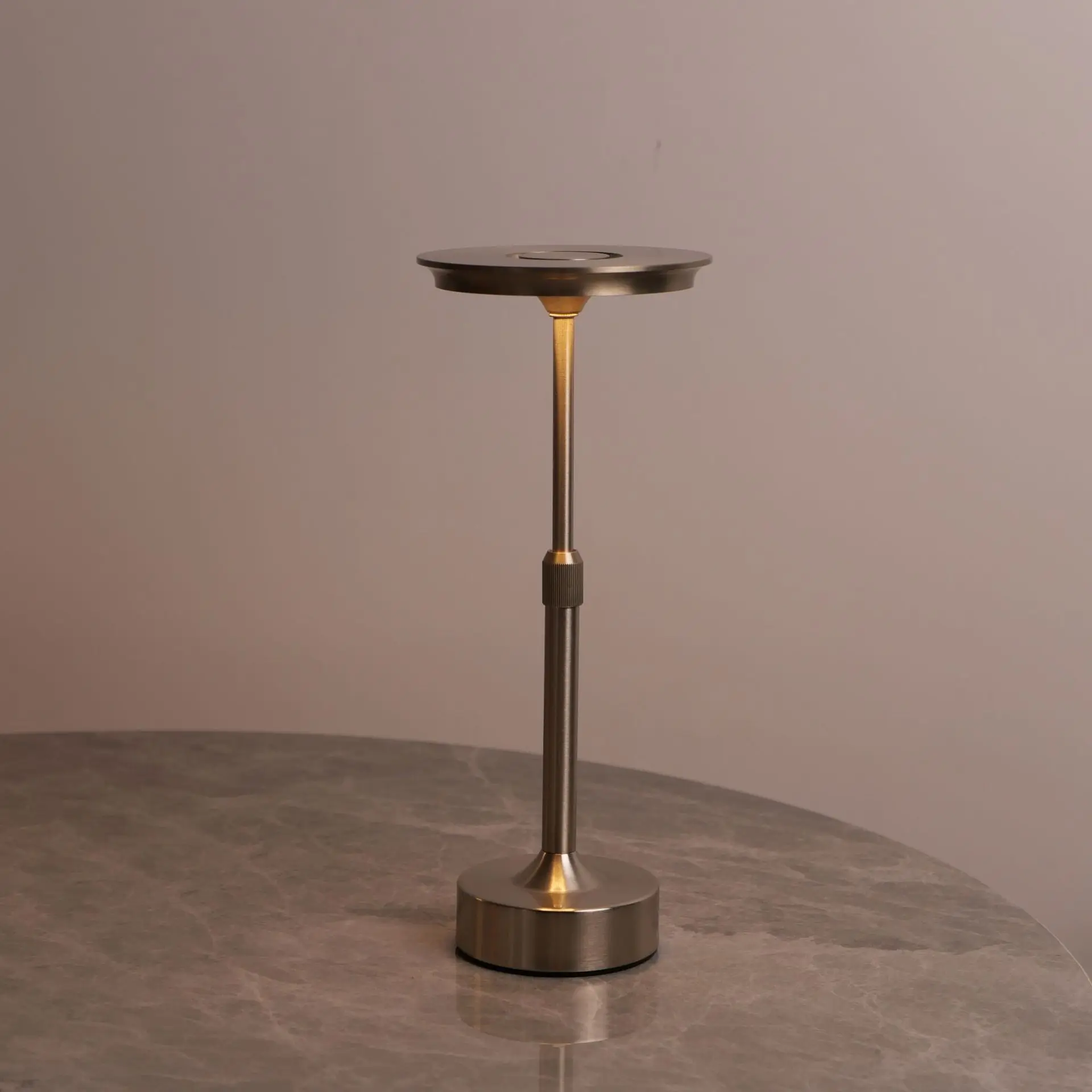 Aluminum Alloy Rechargeable Touch Table Lamp Telescopic Decorative Lamp LED Night Light Infinite Dimming Atmosphere Bedside Lamp