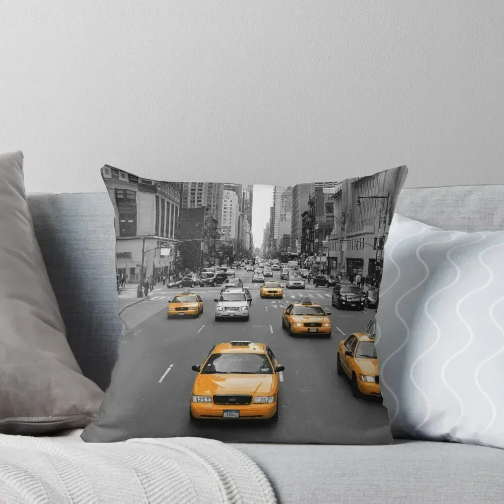 

New York Taxis Throw Pillow sleeping pillows ornamental pillows Pillow Covers Decorative pillow pillowcase