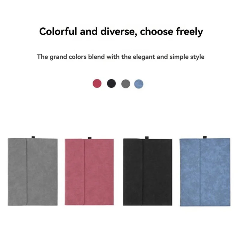 Housse à rabat en cuir PU pour Surface Pro X, étui pour tablette Microsoft pour Surface Pro X