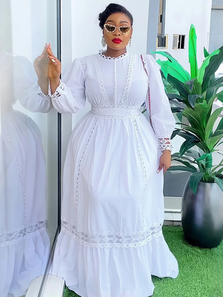 

Long Sleeve Party Dresses For Women 2024 Autumn Clothing African Turkey Maxi Robe Dubai Muslim Abayas Elegant Lady Evening Gown