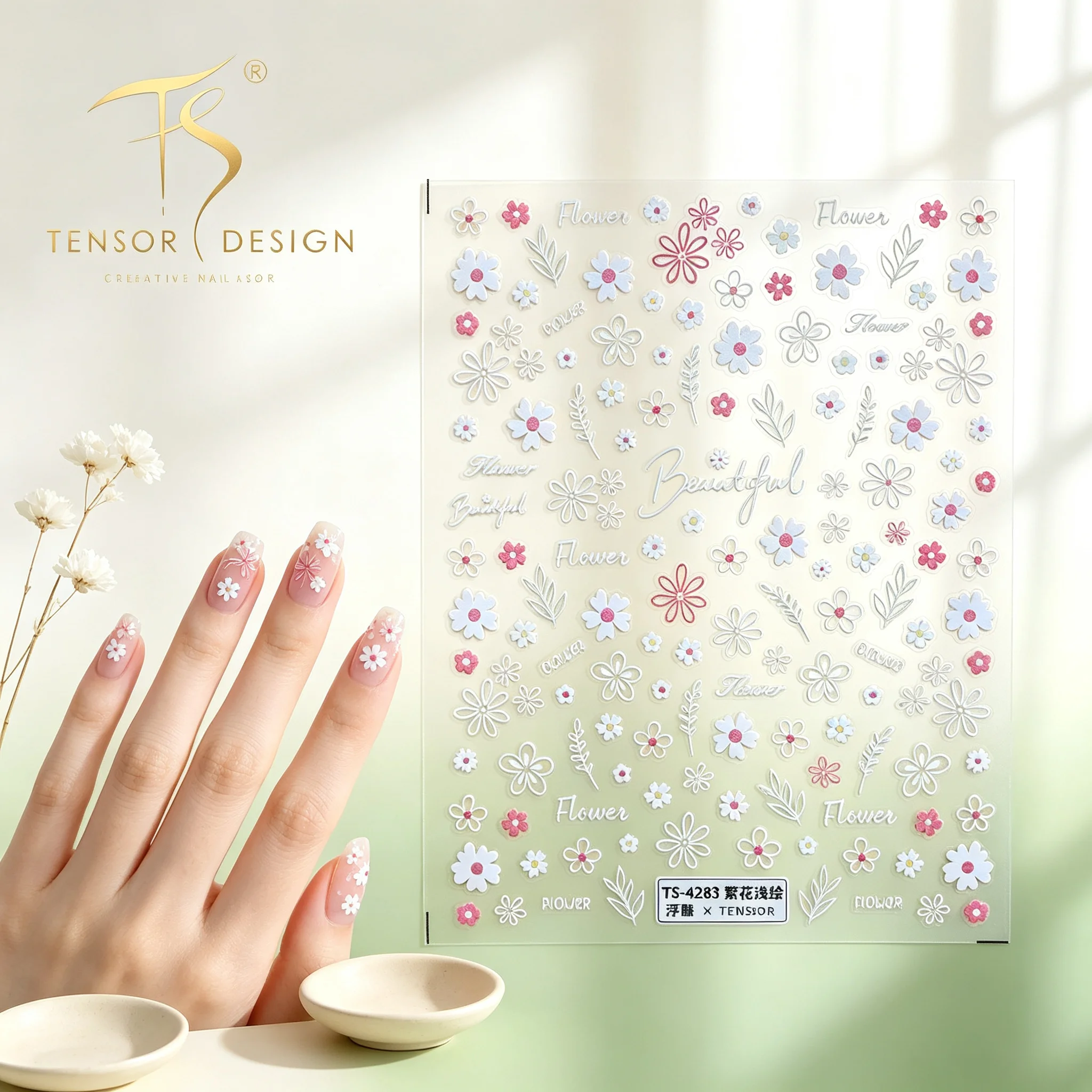 TENSOR NAIL Sevimli Beyaz Pemb - Nail Art Pink Elegan incelemesi ve fiyatı