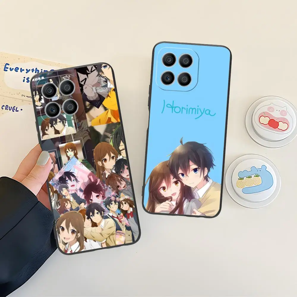

Чехол для мобильного телефона Anime Horimiya для Honor 90 80 70 60 50 30 20 10 9 8 7 Pro S SE Lite 5G, черный роскошный чехол для мобильных телефонов