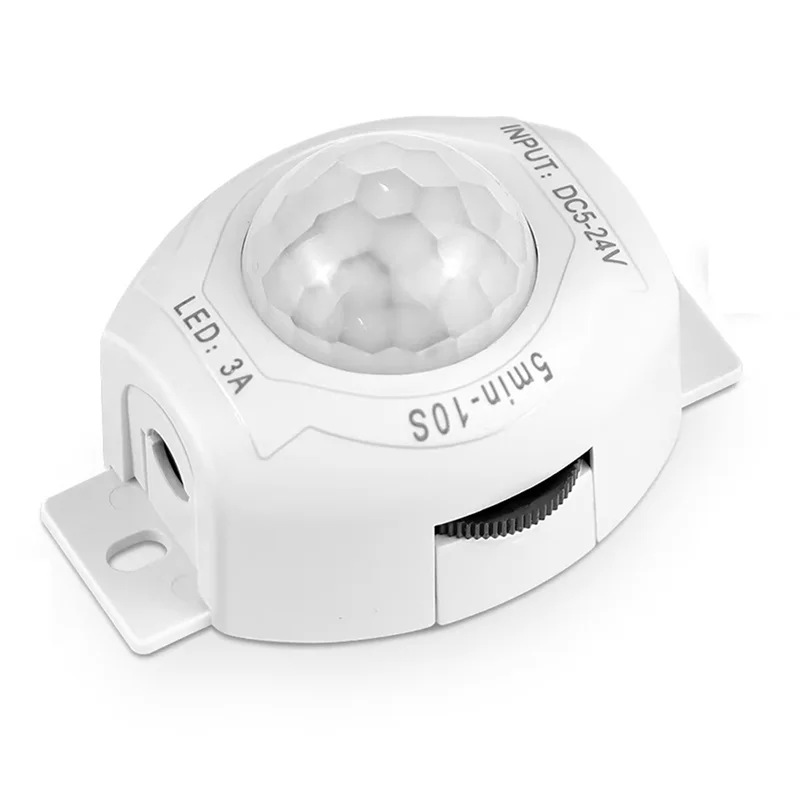 A95I-DC5-24V Adjustable Timer Smart PIR Motion Sensor Light Switch Automatic Movement Detector For Kitchen