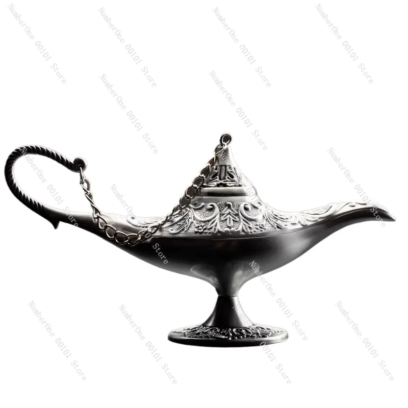 Lamp of Aladdin Metal Vintage Decorative Creative Ornaments Crafts Living Room Study Home Ornament Holiday Gifts