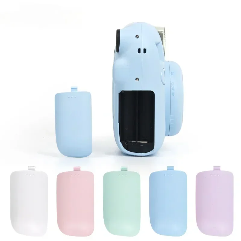 For  Instax Mini 12 Camera Battery Side Cover Fit Battery mini12 Cover Case For Replacement Cover Pink Blue White Purple