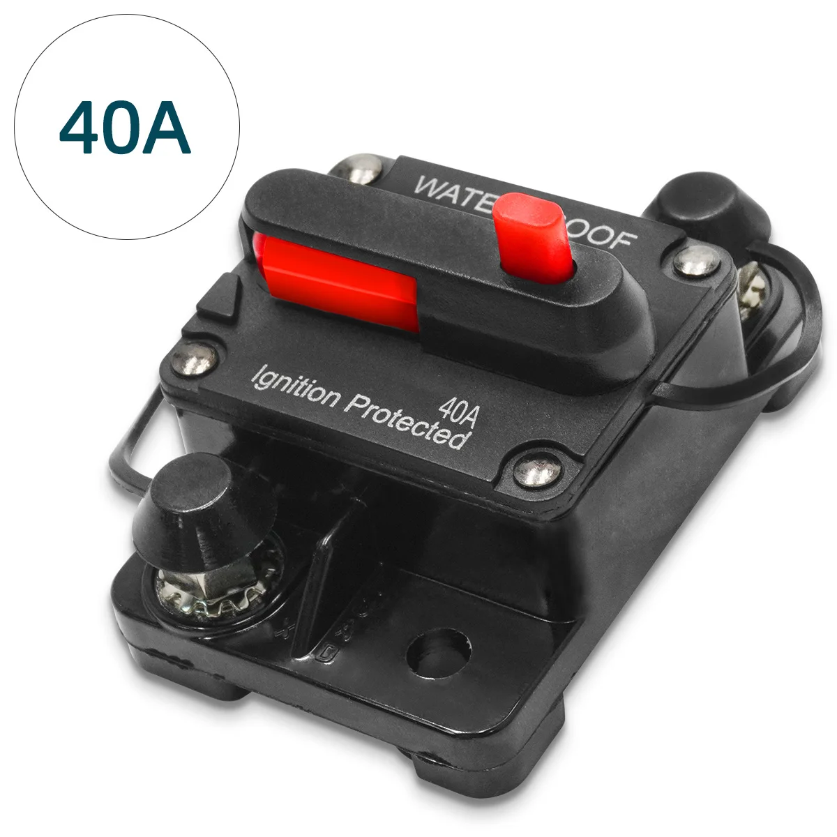 12V-48V Leistungsschalter 30a bis 300a Leistungsschutzsicherung Manueller Reset Wasserdichtes Auto-Boot-Handbuch 300a 200a 150a 100a 50a 40a