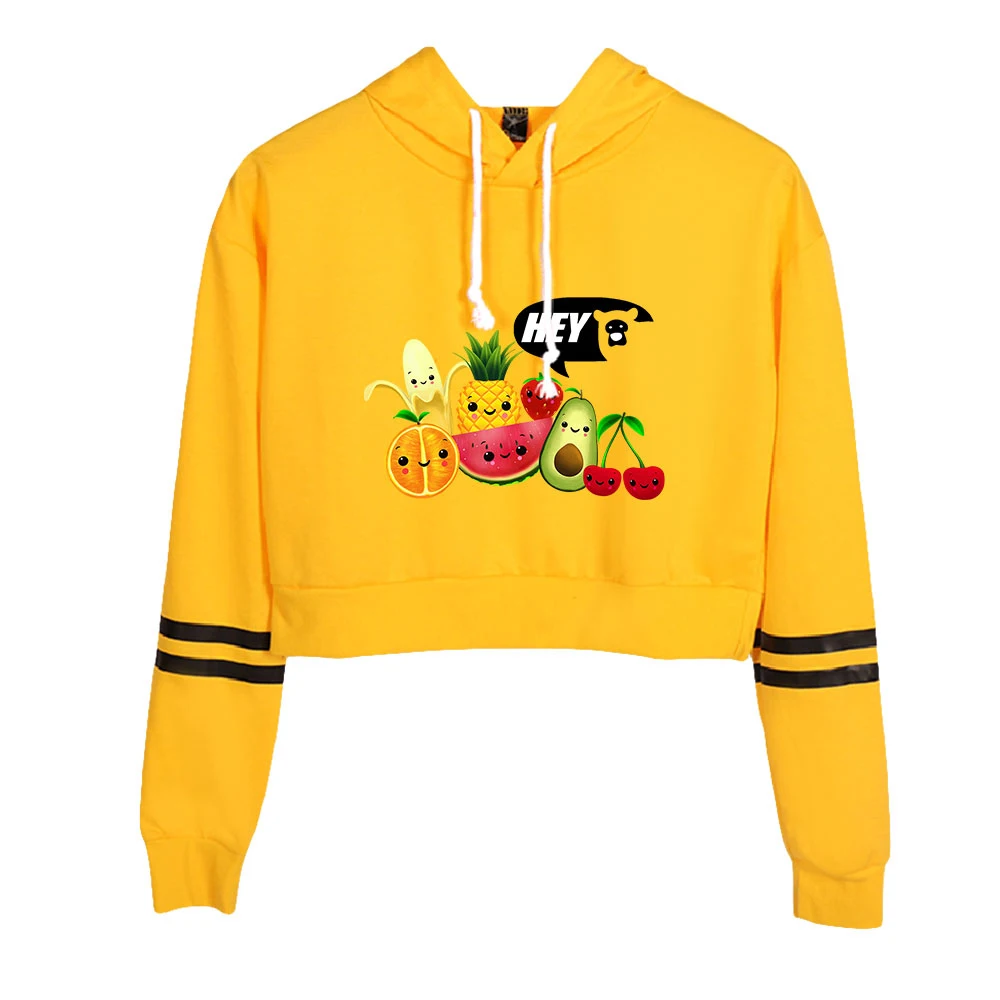 

Hey Bear Sensory Crop Top Hoodie for Girls Harajuku Cropped Sweatshirt Streetwear Hip Hop Long Sleeve Pullover Tops Sudaderas