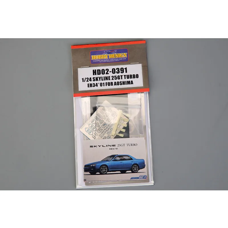 Hobby Design 1/24 HD02-0391 Skyline 25GT Turbo ER34’01 Model Car Metal Modifications Hand Made Model Set For  A 055335(PE+Resin)