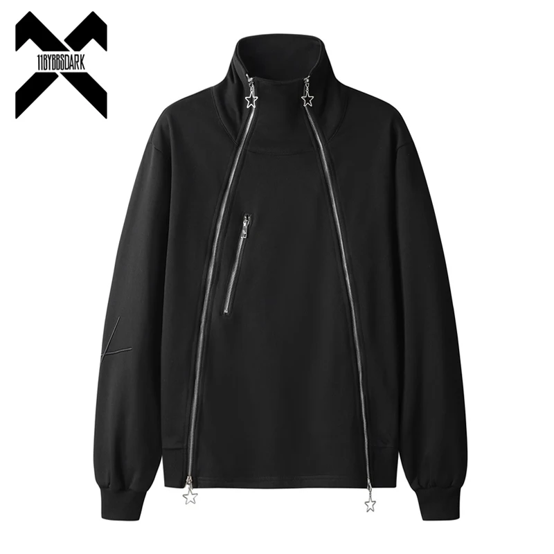 

Techwear Turtleneck Pullover Sweatshirts 2023 Autumn Cotton Harajuku Hip Hop Streetwear Function Harajuku Hoodies