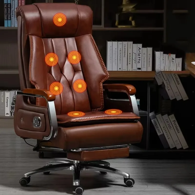 Luxairy Ergonomic Office Chair Lumbar Massager Designer Comfy Office Chair Modern Black Chaise De Bureaux Salon Furniture