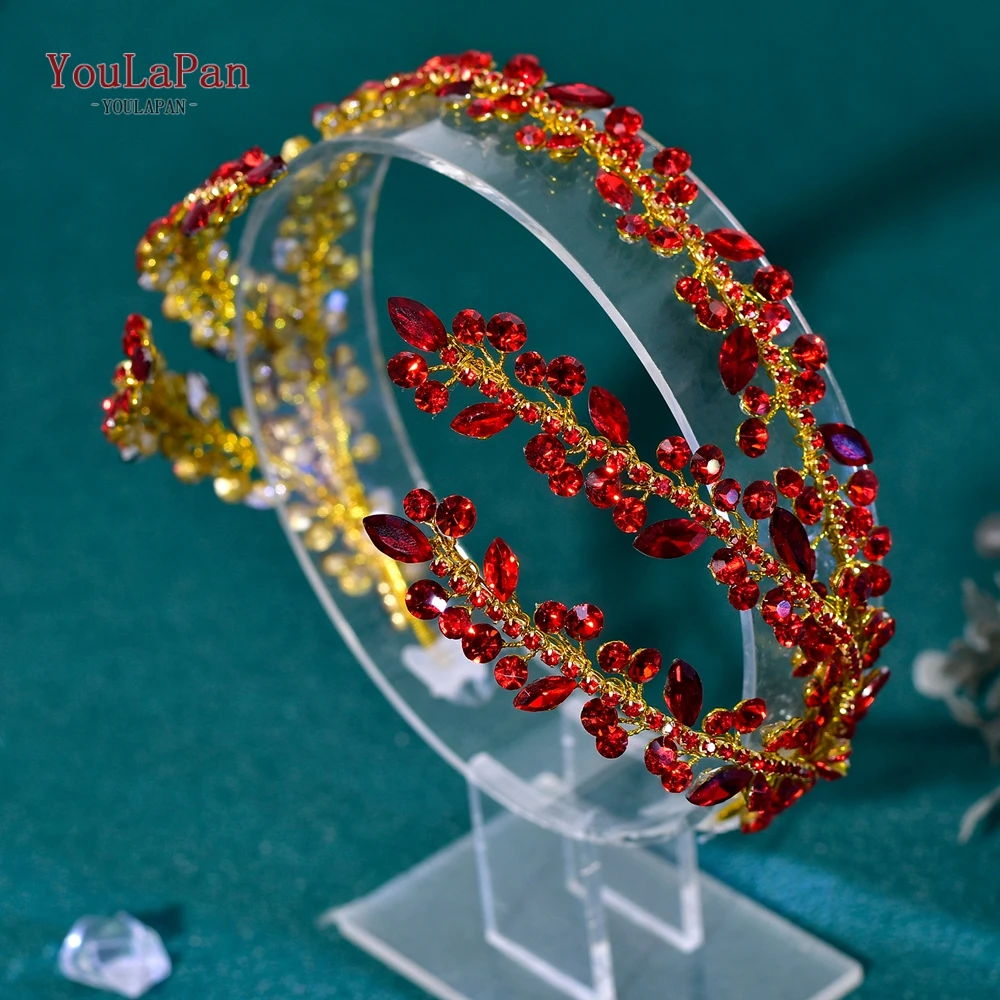 

YouLaPan Fashion Bridal Rhinestone Headband Woman Headpiece Wedding Hair Accessories Bride Tiara Pageant Headdresses HP496