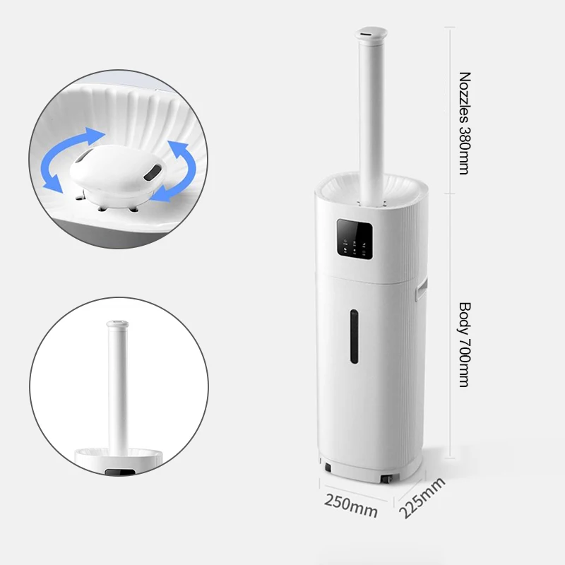 2025 مرطب واي فاي ذكي 18 لتر - مرطب رذاذ بارد ذو سعة كبيرة مع التحكم في تطبيق Tuya