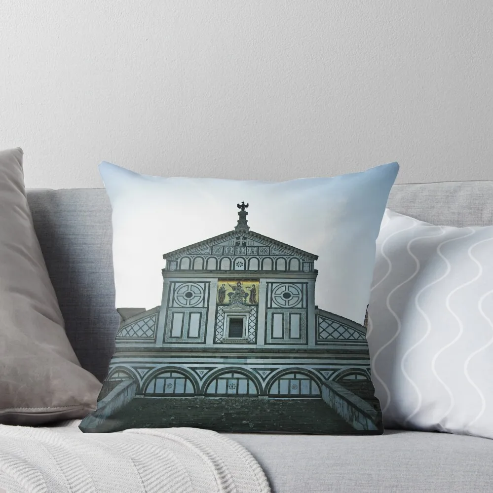 

Basilica di San Miniato al Monte Throw Pillow Embroidered Cushion Cover autumn pillowcase Couch Cushions pillow