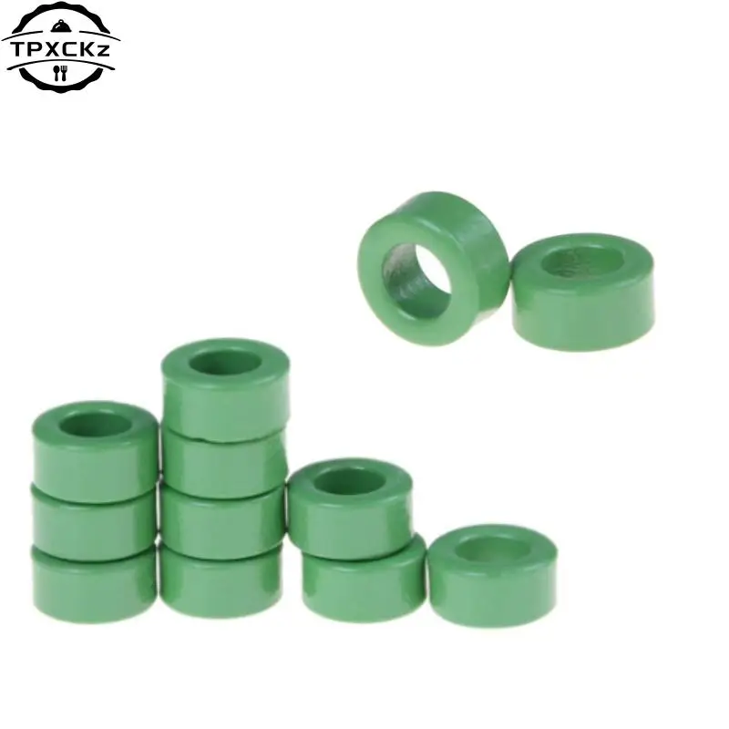 10 Pcs Inductor Coils Green Toroid Ferrite Cores 10mm x 6mm x 5mm Wholesale