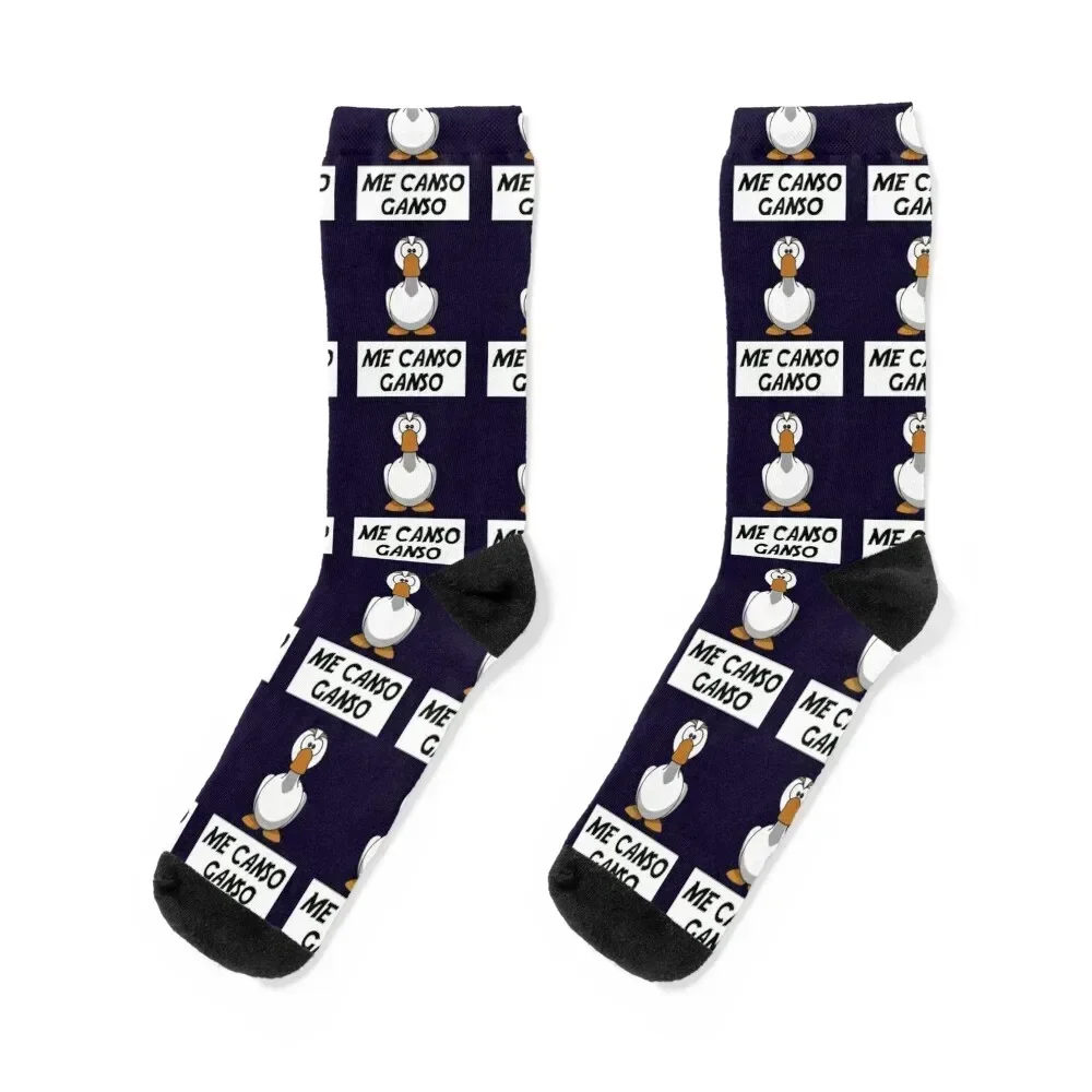 

Funny Mexico Me Canso Ganso AMLO OBRADOR Socks cotton valentine gift ideas hiking Christmas Socks Men's Women's