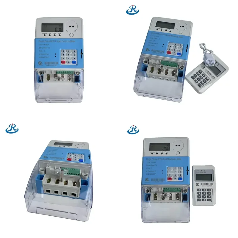STS Smart GPRS Single Phase Prepaid Electricity Meter Electronic Measuring Instrument With Keypad