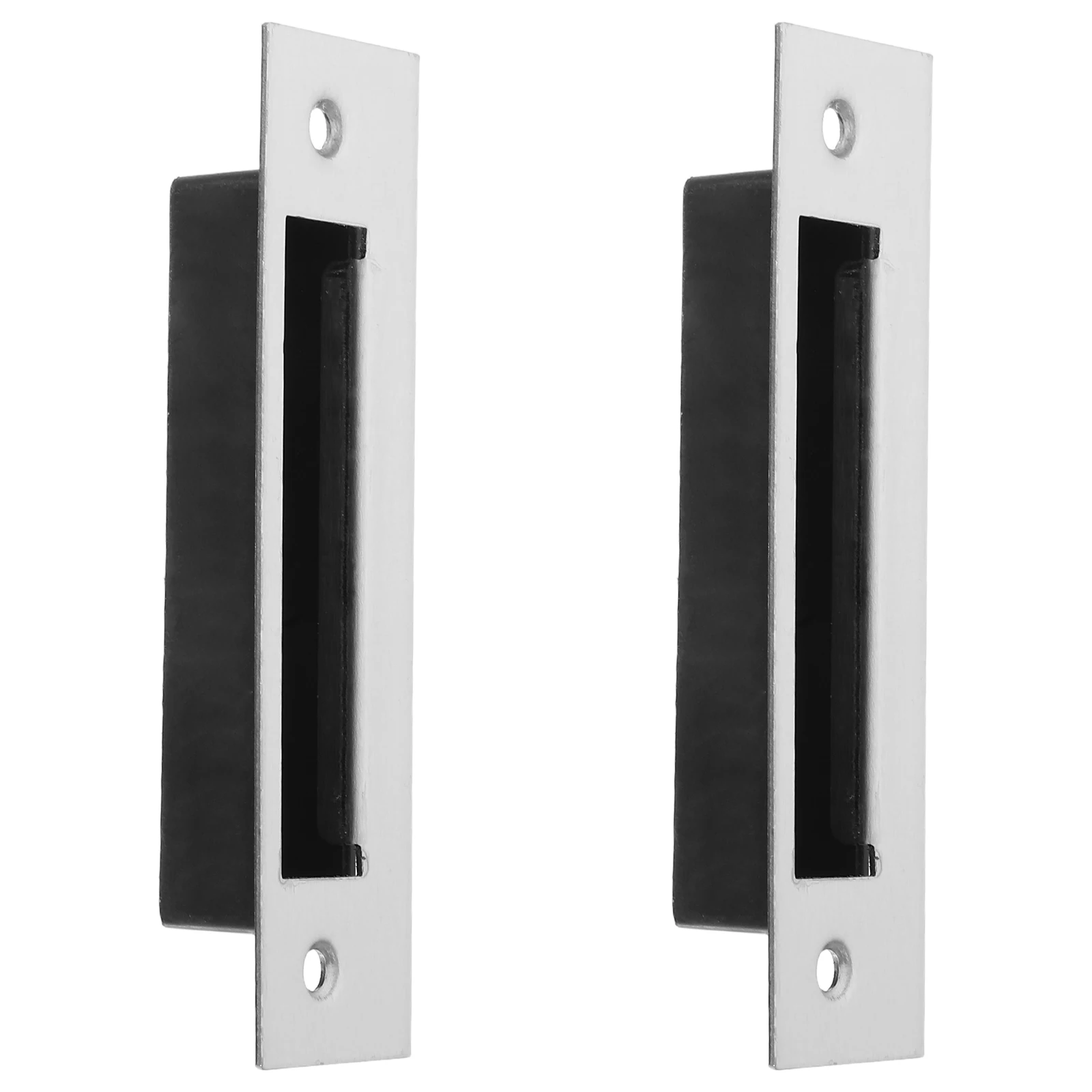 

2pcs Door Lock Strike Plate Extended Metal Security Reinforcement Durable Stainless Steel Latch Restorer For Interior Exterior