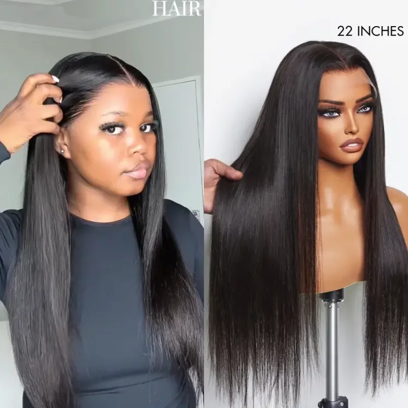 

Парик-фронтал 13x4 Bone Straight Lace Frontal Wigs, короткий боб, предварительно прорезанный, с прозрачным кружевом 5x5, из бразильских натуральных человеческих волос, 30-42 дюйма