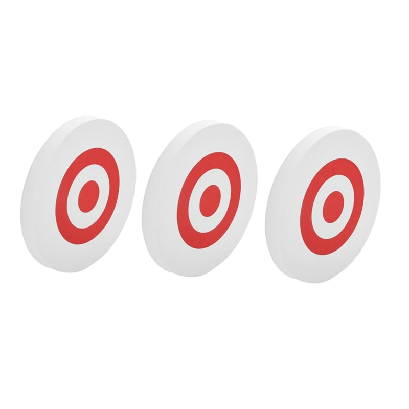 3Pcs 25 X 3Cm Archery Eva Foam Target Self Healing Bow Moving Hunting Practice White+Red