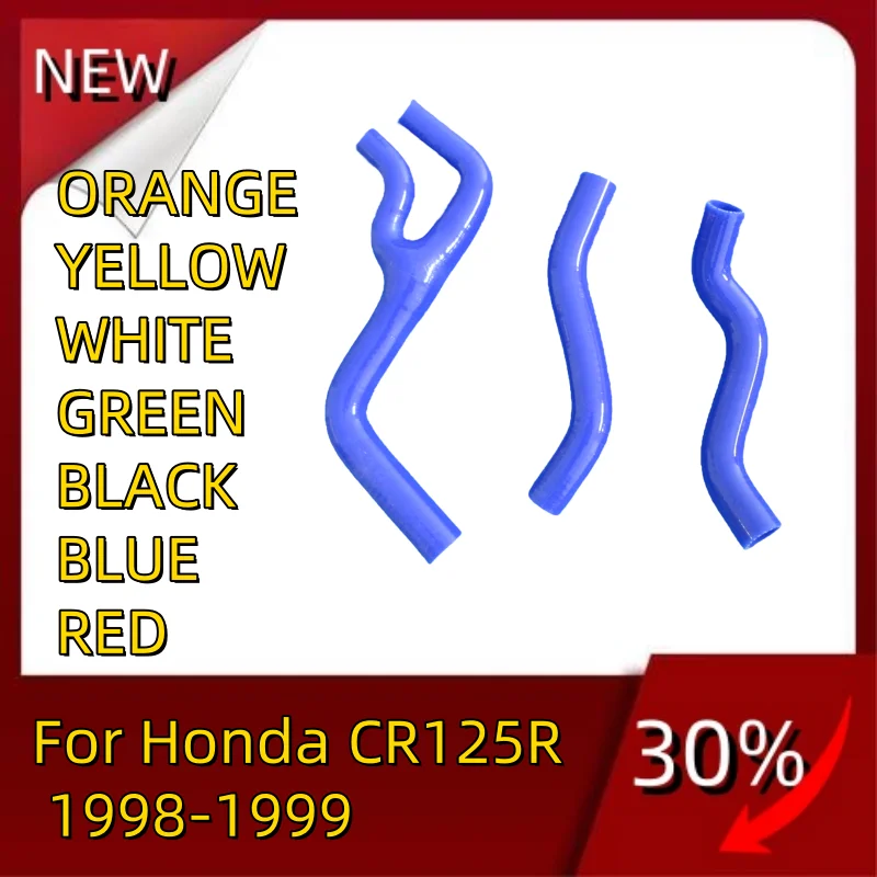 

NEW 3 PCS hight quality all Silicone Radiator Hose For Honda CR125R 1998-1999 CR 125 R Pipe Tube Kit 1998 1999