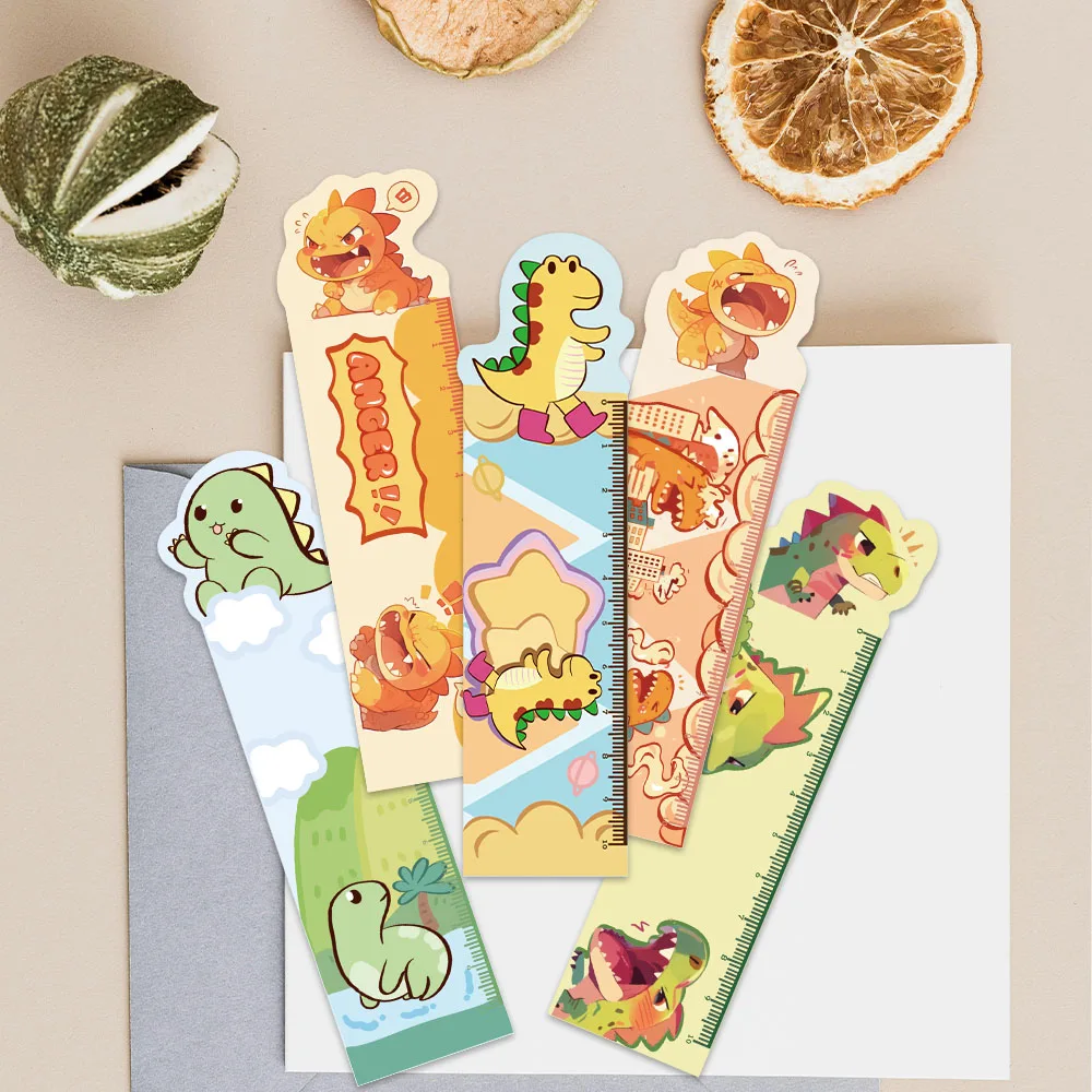 30pcs Cute Cartoon Animal Dinosaur Paper Bookmarks Student Reader Gift Library Office Book Journal Page Marker