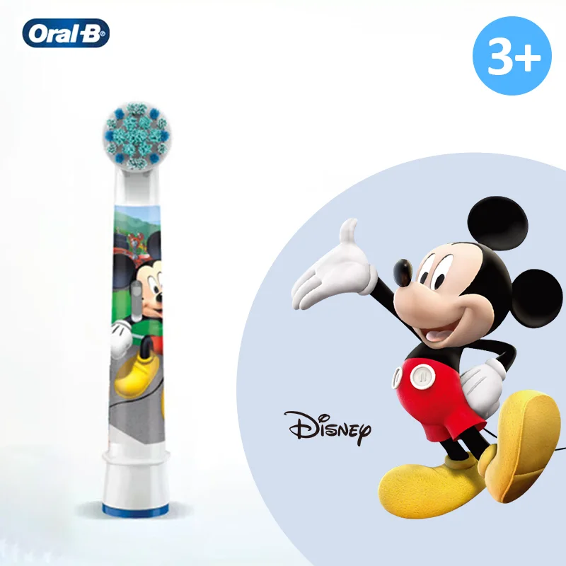 

Oral B Kids Electric Toothbrush Head with Minnie Mickey Characters Extra Soft Bristles 3+ For Oral B Kid Electric Toothbrush