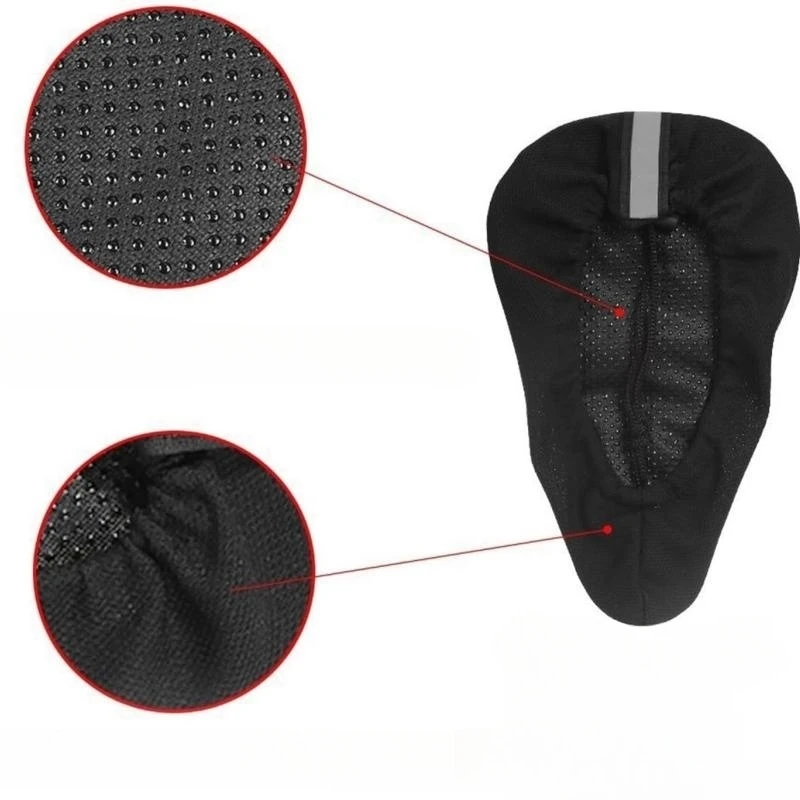 Soft 3D Padded Cycling Bicycle MTB Bike Saddle Seat Cover Cushion Sponge Foam Comfortable Saddles Mat Bicycle Accessory