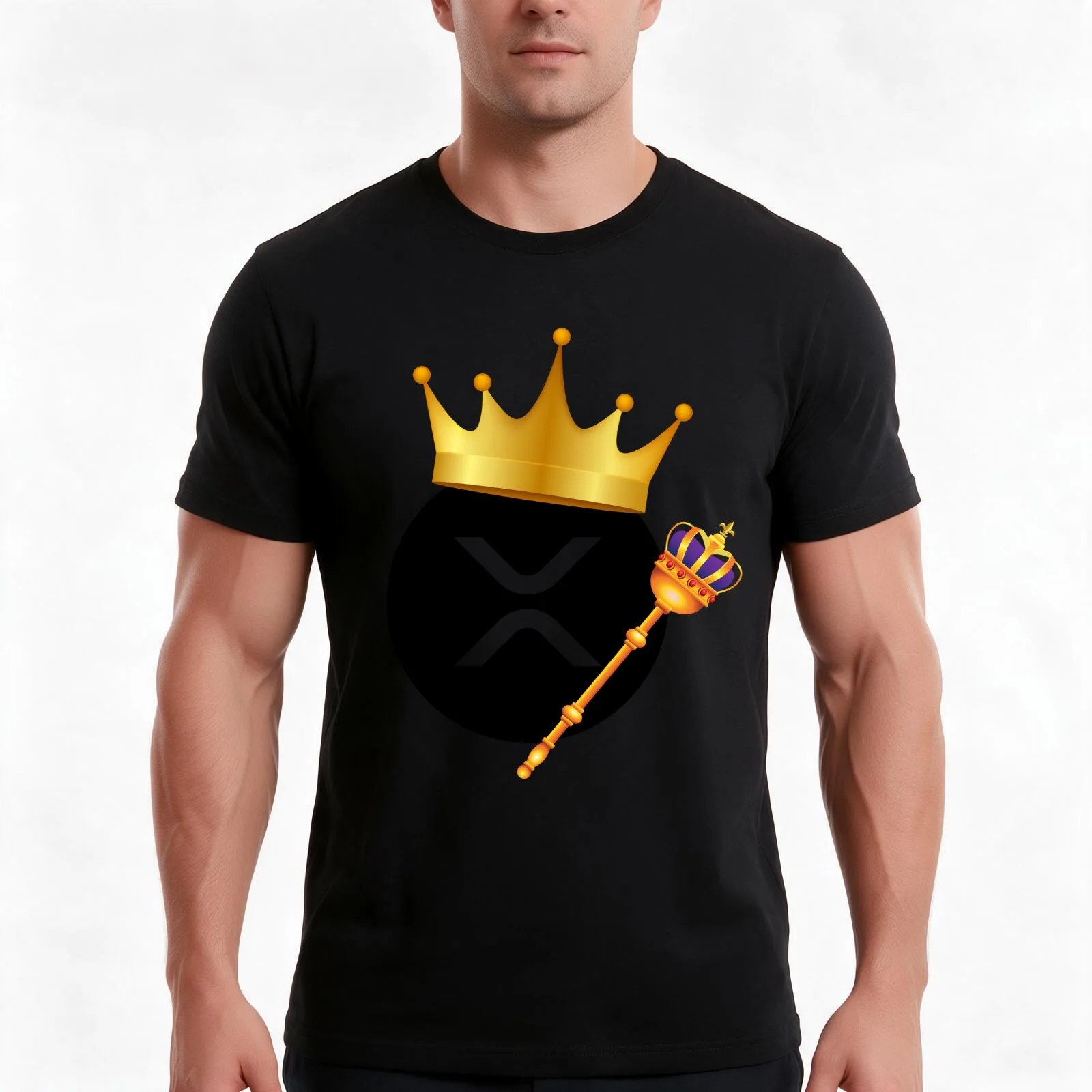 XRP King/Queen - Wealth Accumulator, XRP Ripple Crypto T-Shirt, Summer Casual Cotton Tee, Oversized Streetwear Tops, 100% Cotton