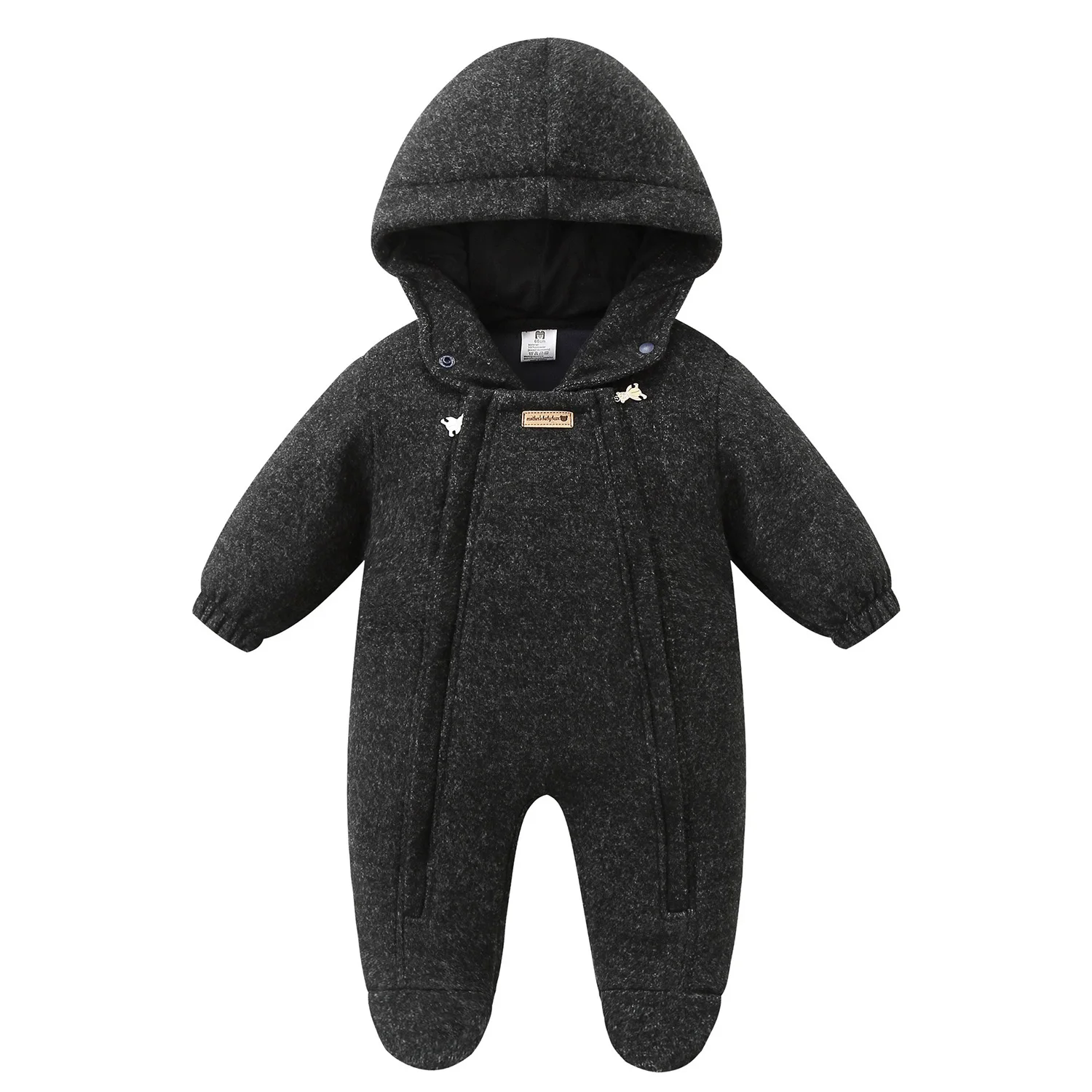 Ircomll Baby-Overall für Jungen, Composite Plus, samtartig, dünn, Kinderkleidung, Mantel, Säuglingsoberbekleidung, Neugeborenen-Strampler – Detail 5