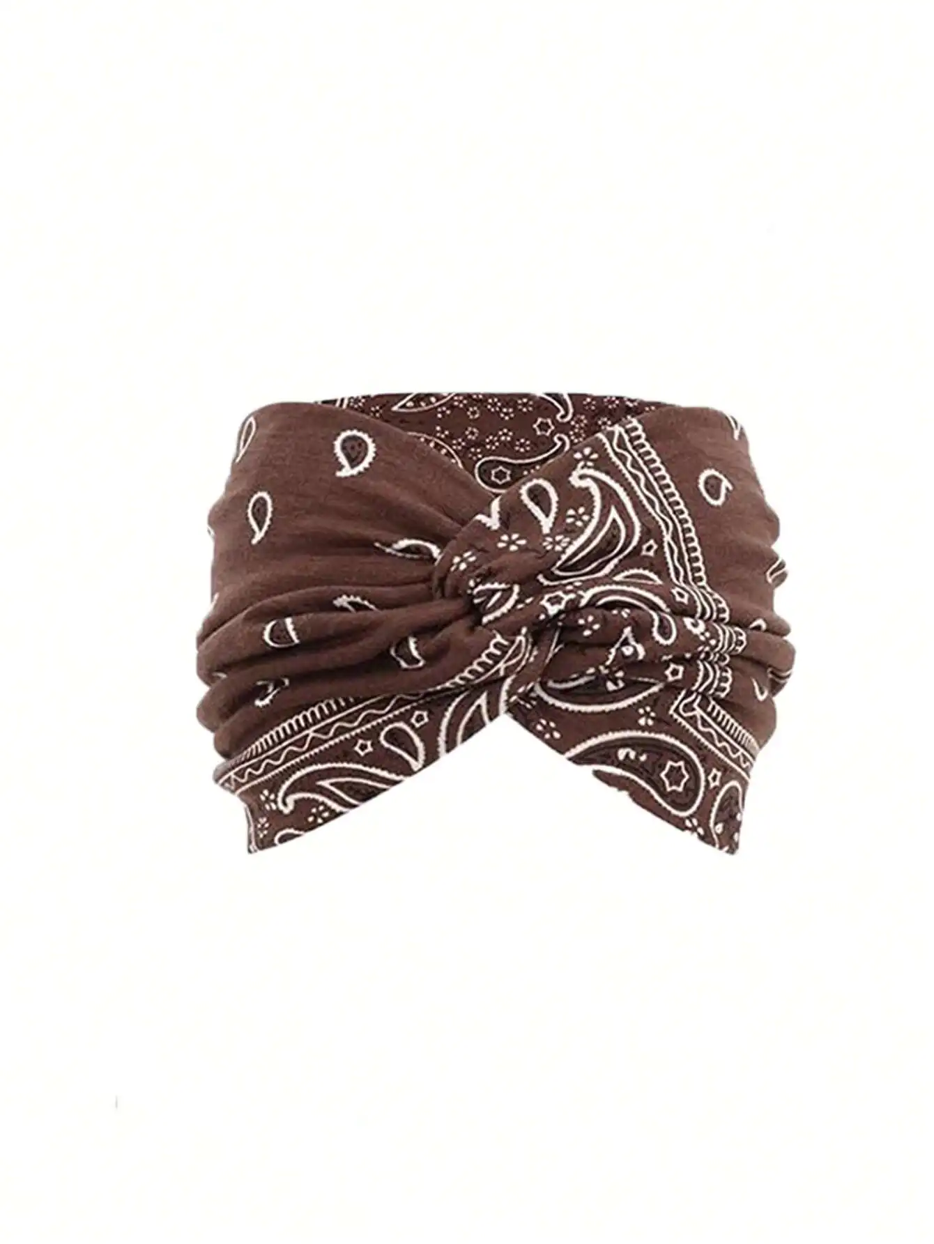 

Набор из 4 шт. повязок на голову в богемном стиле с принтом, модные широкие винтажные платки-резинки для волос, нескользящие, спортивные/влагоотводящие